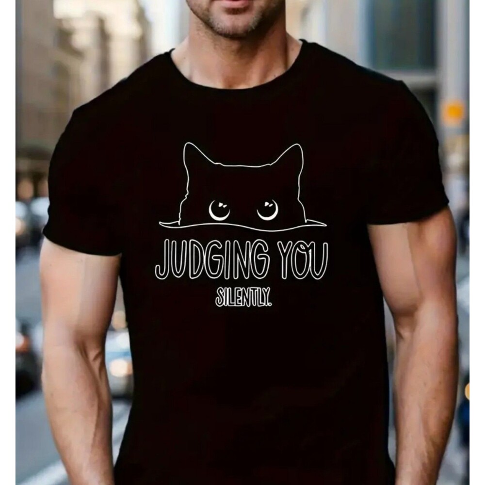 "Judging You Silently" Men's T-Shirt X-LARGE